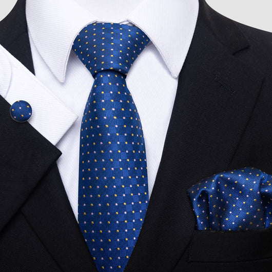 Conjunto de Corbata, Pañuelo y Gemelos para Hombre - Elegancia Empresarial - Image 20