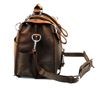 Bolsa Mensajero de Cuero Crazy Horse para Hombre - Estilo Premium - Image 13