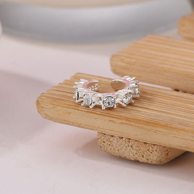 Aretes de Clip con Diamantes - Sin Perforación - Image 2