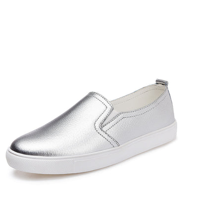 Zapatos Blancos de Cuero para Mujer con Suela Gruesa - Cómodos y Casuales - Image 9