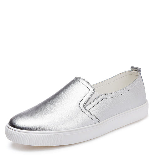 Zapatos Blancos de Cuero para Mujer con Suela Gruesa - Cómodos y Casuales - Image 9