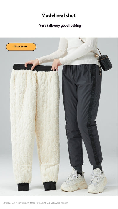 Pantalones Tácticos Impermeables Acolchados con Lana de Cordero para Hombre y Mujer - Image 15