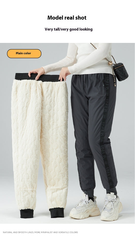 Pantalones Tácticos Impermeables Acolchados con Lana de Cordero para Hombre y Mujer - Image 15