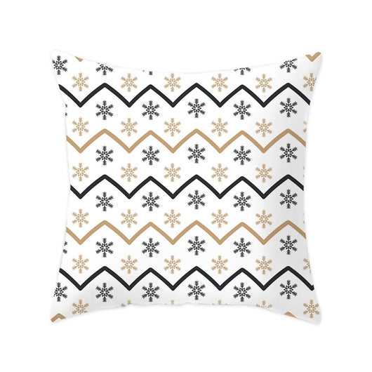 Funda de Almohada Navideña con Diseño de Ciervo y Patrón Geométrico - Image 26