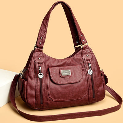 Bolso Tote de Moda para Mujer Estilo Retro Europeo Bolsa Mensajero Dumpling - Image 13