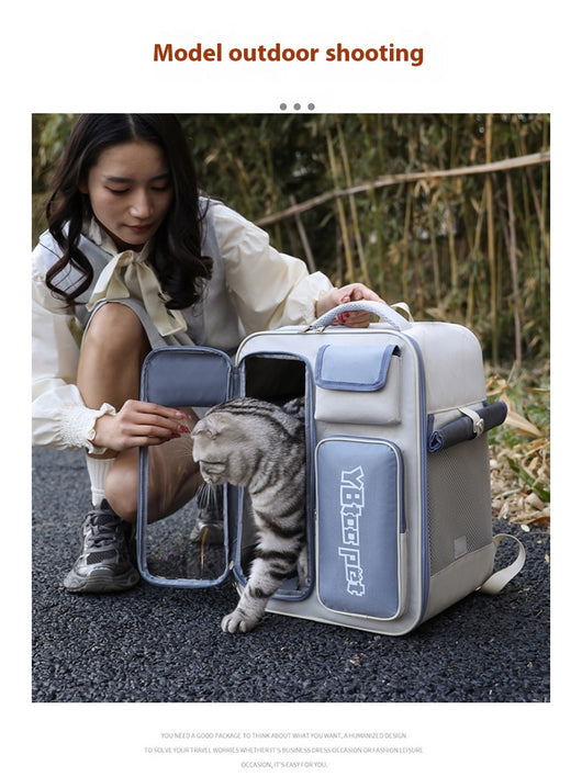 Mochila Transportín para Gatos - Diseño Versátil Todo Clima - Image 28