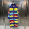 Cardigan Retro Arcoíris a Rayas - Estilo Relajado