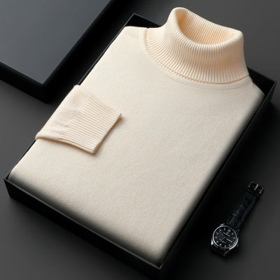 Suéter Cuello Alto Grueso Oversize Casual para Hombre - Image 9