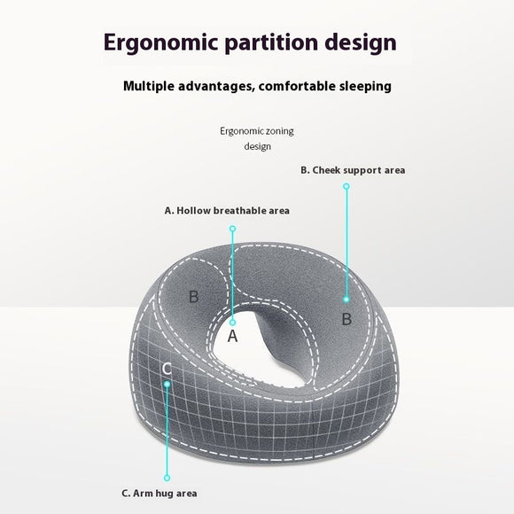 Almohada Ergonómica de Espuma Viscoelástica para Masaje Facial
