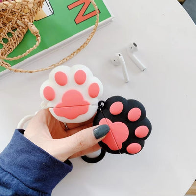 Funda Protectora de Silicona para Audífonos Diseño Patita de Gato - Image 9