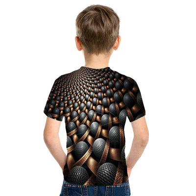Playera Hombre Espiral de Chocolate Impresión 3D Digital - Diseño Moderno para Adolescentes - Image 5