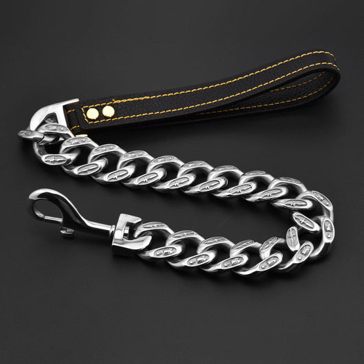 Correa de Acero Inoxidable Titanio para Perros - Cadena Resistente y Segura - Image 10