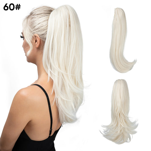 Peluca Corta Estilo Europeo Americana con Cola de Caballo para Mujer - Image 17