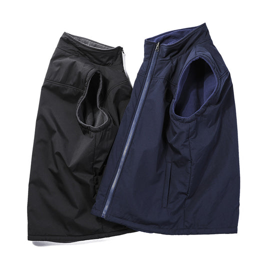 Chaleco Polar Reversible para Hombre - Abrigo Sin Mangas para Otoño e Invierno - Image 11