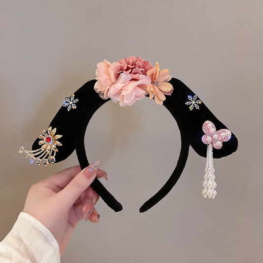 Diadema Princesa Estilo Chino con Borlas Decorativas