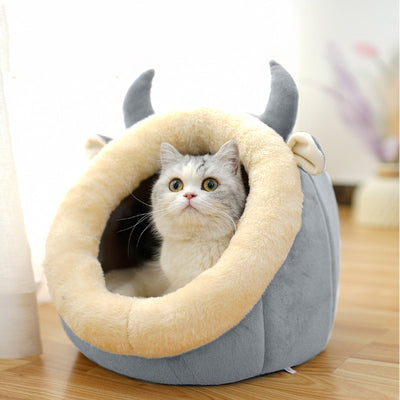 Villa Casa para Gatos Cerrada - Cama Confortable - Image 4