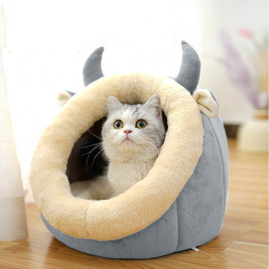 Villa Casa para Gatos Cerrada - Cama Confortable - Image 4