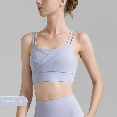 Sujetador Deportivo Mesh Plisado Backless para Fitness - Image 7