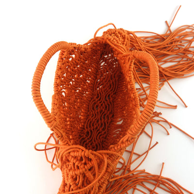 Bolsa Tejida a Mano con Cuerda Encerada y Borlas para Mujer - Image 13
