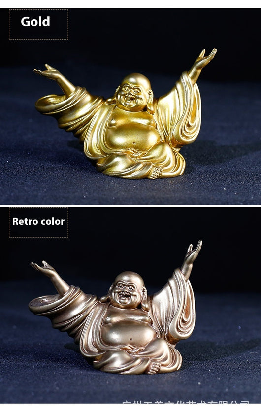 Decoración Buda Maitreya en Latón - Artesanía Exquisita para tu Auto - Image 11