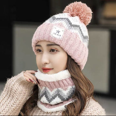 Gorro Tejido Grueso con Pompón de Terciopelo - Protección Auditiva y Calidez - Image 5