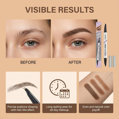 Lápiz de Cejas Doble Punta Resistente al Agua - Image 16