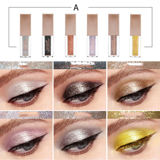 Paleta de Sombras Nacaradas con Diamantes Brillantes