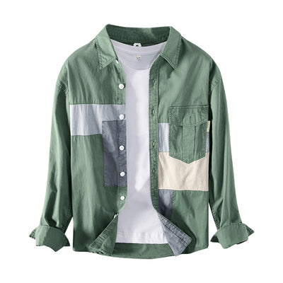Camisa Chaqueta de Trabajo Casual en Algodón para Hombre - Image 5