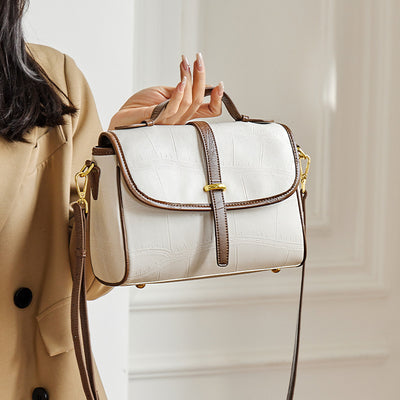 Bolso Mensajero de Cuero Genuino con Correa Cruzada - Image 3