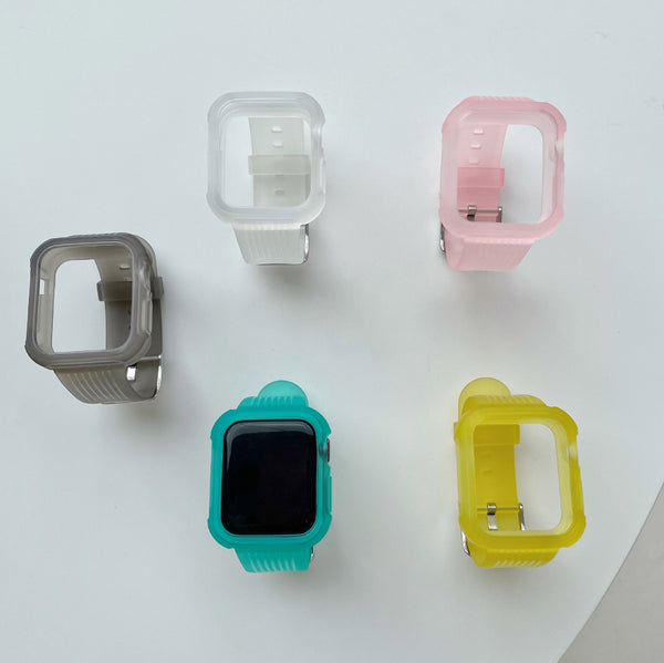 Correa de Silicona Transparente Mate - Diseño Minimalista