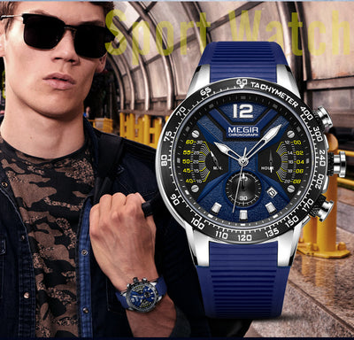 Reloj Deportivo Cronógrafo Sumergible con Movimiento Quartz - Image 7