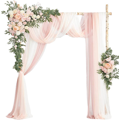 Arco de Bodas con Decoraciones Florales Colgantes - Image 5