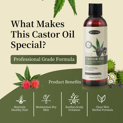 Aceite de Ricino para el Cuidado Capilar Natural