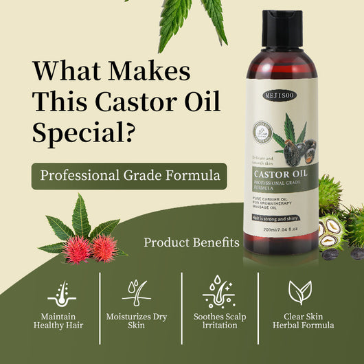 Aceite de Ricino para el Cuidado Capilar Natural