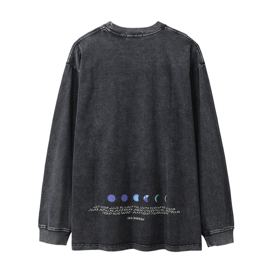Playera Estampada de Manga Larga con Diseño Religioso para Hombre - Image 14