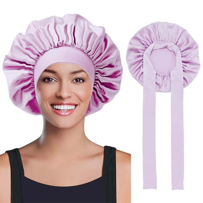 Gorro de Seda con Moño Elástico - Diseño Liso y Elegante - Image 14