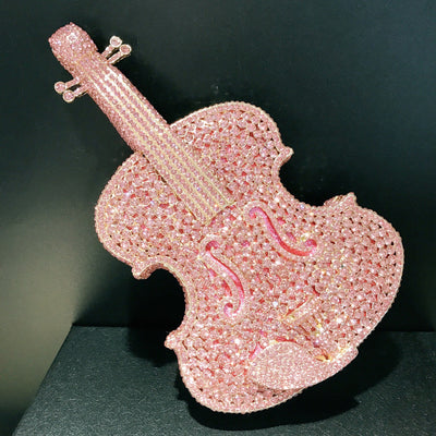 Bolso Bandolera Violín con Corte Diamante Elegante - Image 9