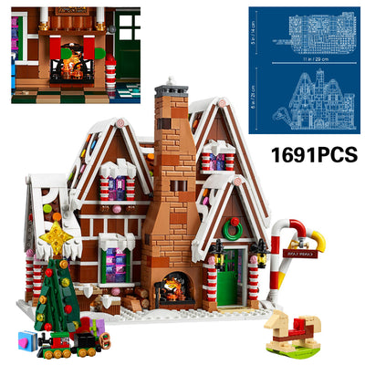 Casa de Jengibre Navideña con Bloques de Construcción - Juguete Educativo Armable - Image 4