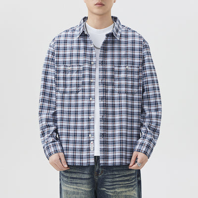 Camisa Cuadriculada Premium Versátil - Manga Larga Multifuncional - Image 6