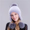 Gorro de Visón Tejido con Protección Térmica para Oídos