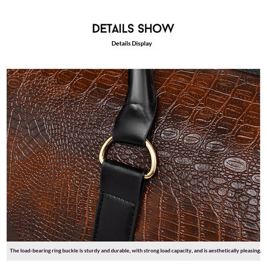 Bolsa de Viaje Deportiva para Hombre con Patrón Cocodrilo Personalizable - Image 10