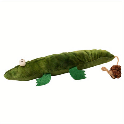 Juguete de Cocodrilo de Peluche con Catnip y Menta para Gatos