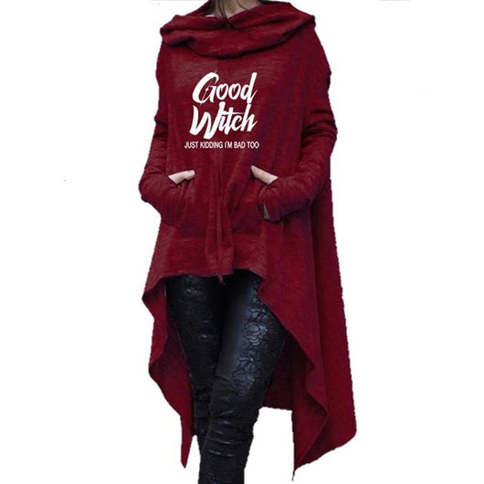 Sudadera Estampada con Letras para Mujer - Corte Irregular - Image 13