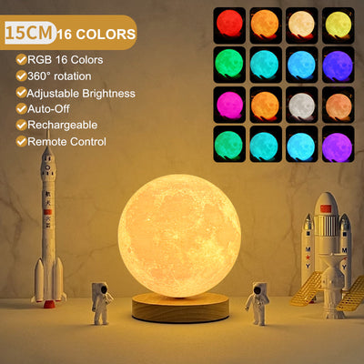 Lámpara Luna Flotante Magnética 3D con Control Táctil y 3 Colores de Luz - Image 11