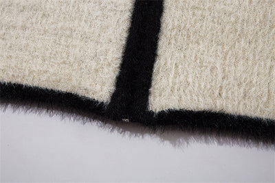 Suéter Oversize Patchwork Cuello Alto Comodidad Total - Image 17