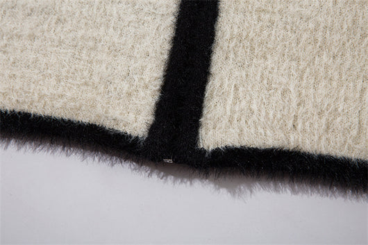 Suéter Oversize Patchwork Cuello Alto Comodidad Total - Image 17