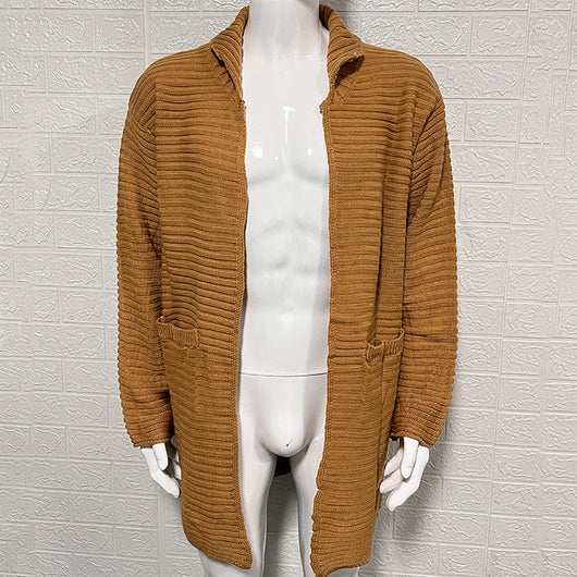 Abrigo Cuello Alto Manga Larga Color Sólido para Otoño e Invierno - Image 10