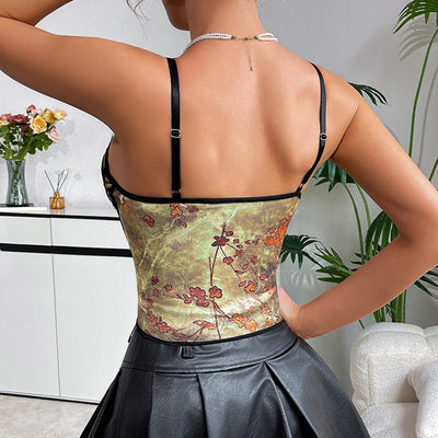 Top Corset Escotado con Tirantes Ajustables y Varillas de Soporte - Image 9