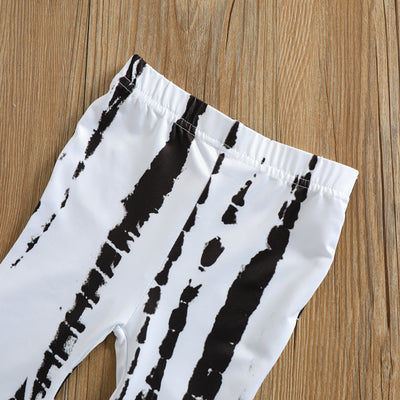 Conjunto de Verano para Niñas: Blusa Tie Dye Manga Corta y Pantalones Acampanados - Image 16