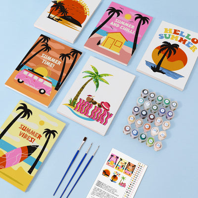 Kit de Pintura al Óleo Digital DIY - Paisajes y Flores - Image 10